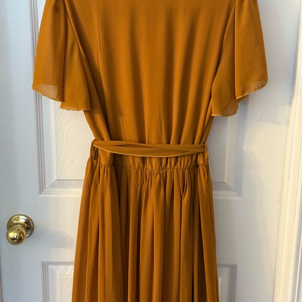 Baltic Born Mustard/Gold Wrap Maxi Dress - Picture 7 of 13